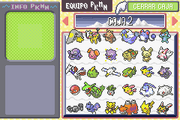 Sistema de almacenamiento pokémon en Pokémon Rubi