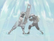 Kakashi And Zabuza Battling