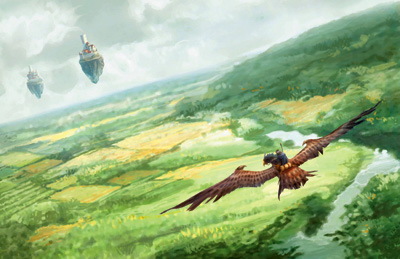 Dragonhawk Rider over Aundair