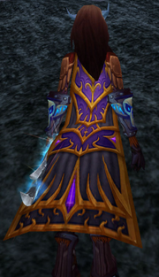 Drape of the Violet Tower, Stone Background, Draenei Female