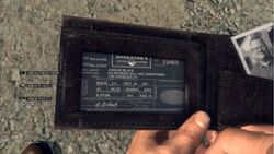 Adrian Black's wallet