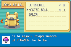Usando master ball