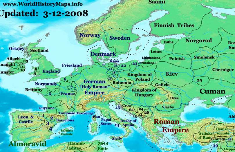 Maps Of The History Of Europe - Wiki Atlas Of World History