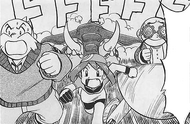 Wattson, Sapphire and Trick Master flee from Donphan