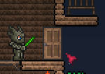A wooden door