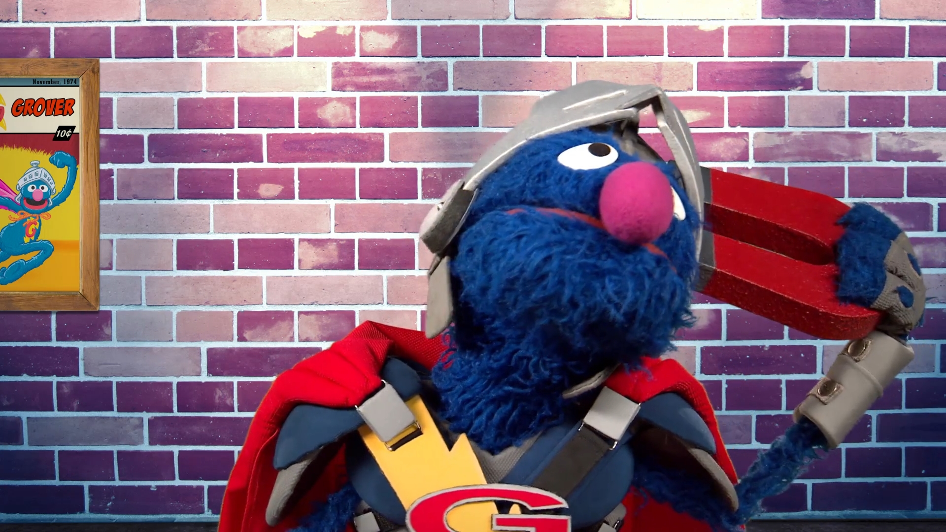 super grover flocked pop