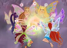 Winx activating water stars