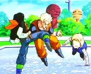 A-17 y A-18 vs Gohan del futuro