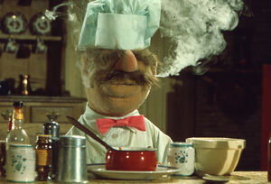 Chef smoking