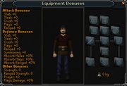 Equipment Stats interface