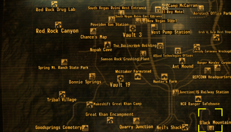 fallout new vegas black mountain fallout new vegas black mountain