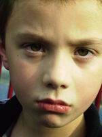 Sad son