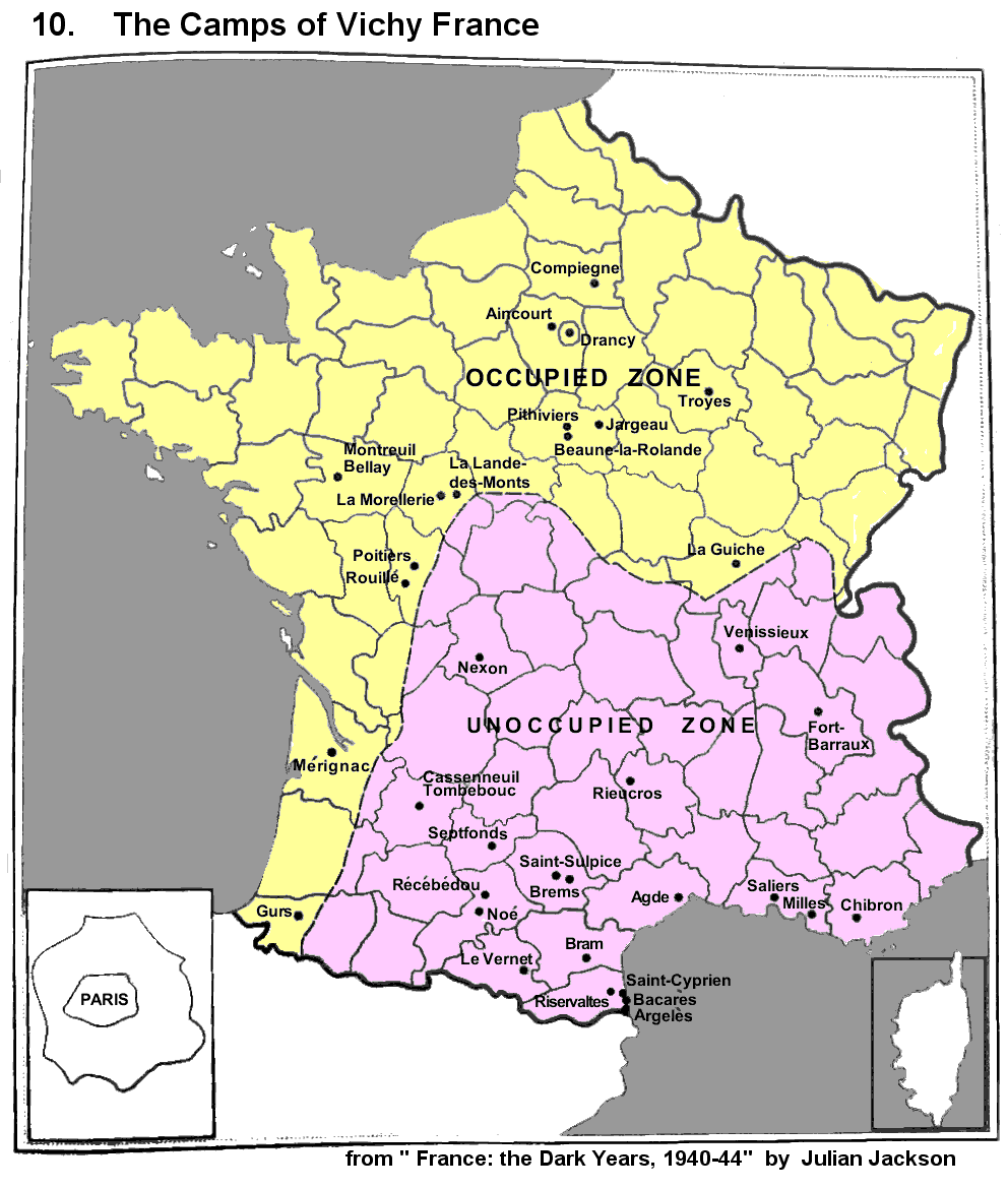 France Map Vichy
