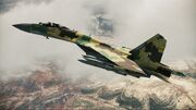 Su-35 in flight