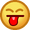 Raspberry Face Emoticon