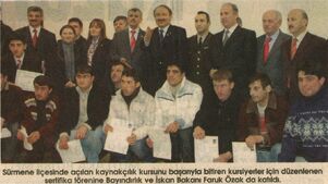 Sürmene istihdam kursları kaynakçılık