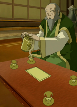 Serving tea