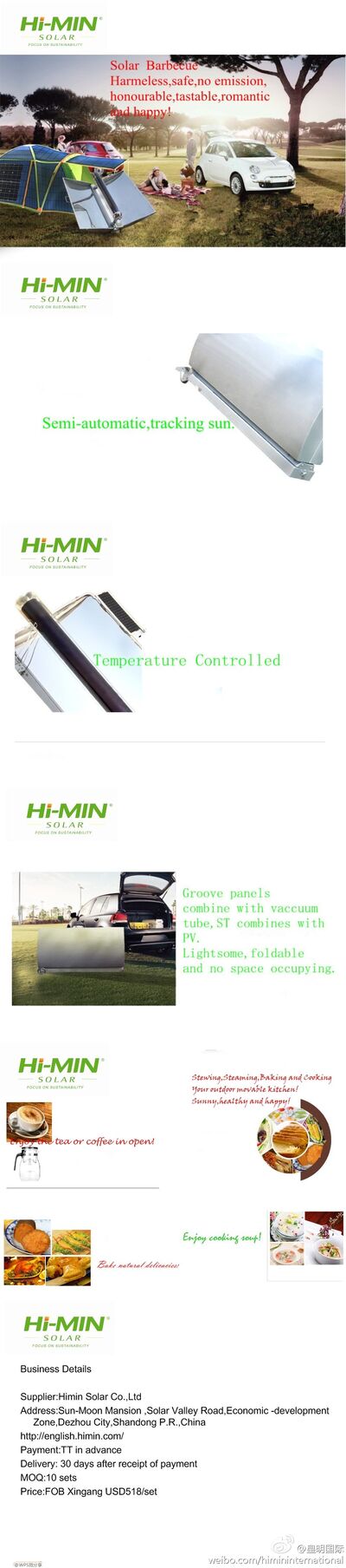 Himin solar barbecue