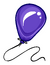 Purple Balloon Pin