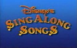 Disney Sing Along Songs 1986 Title Card