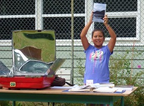 Lund, BC, CA, solar cooking potluck, 8-29-13