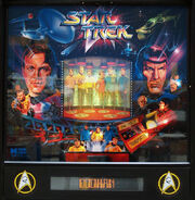 Data East Star Trek pinball backglass