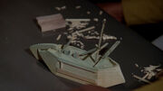 Worf's sailing ship model