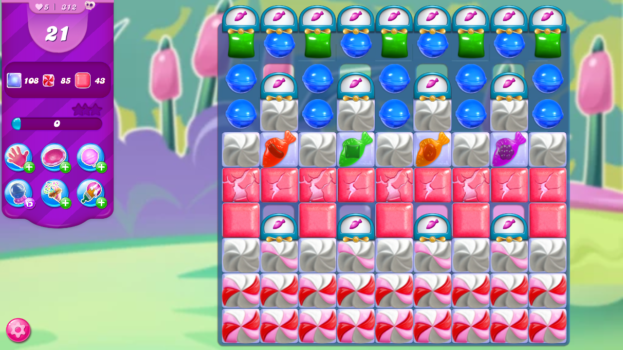 Level 312 board (Click to zoom)