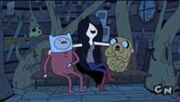 200px-From left to right, Finn, Marceline, Jake