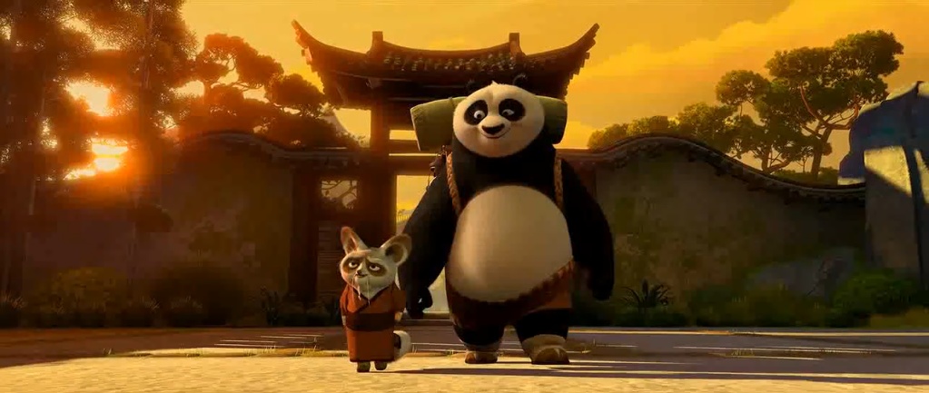 Image - Po and Shifu back from training.jpg - Kung Fu Panda Wiki, the ...