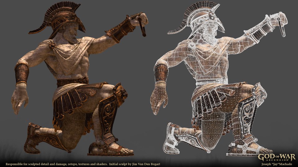 Image - 3D model and texture model Statue of Apollo.jpg - God of War ...